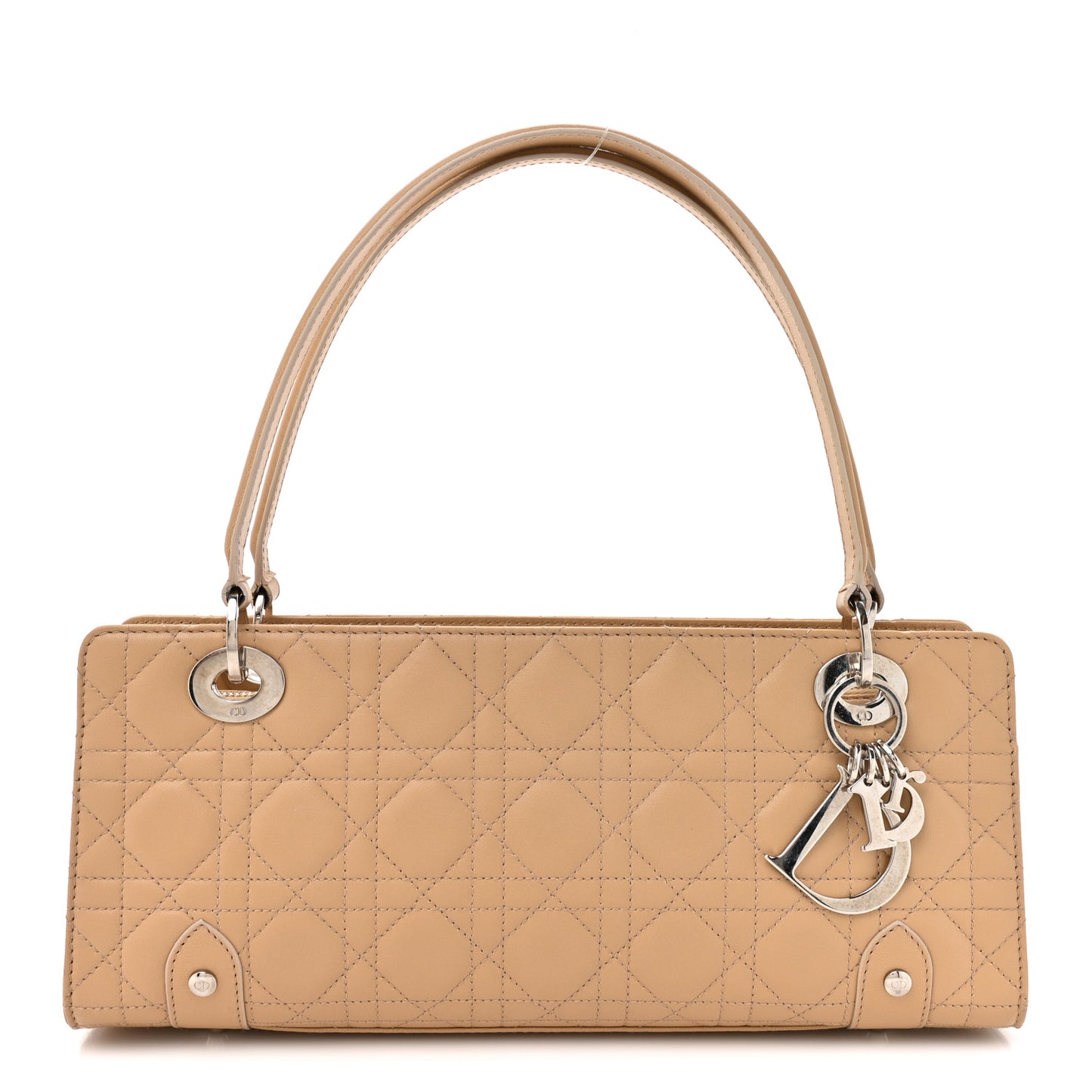 Lambskin Cannage Soft Lady Dior East West Beige