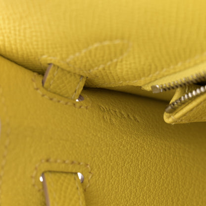 Hermes Epsom Kelly Sellier 25 Lime 7 of 11