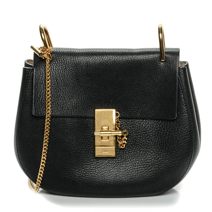 Chloe Grained Lambskin Drew Shoulder Bag Black 1 of 7