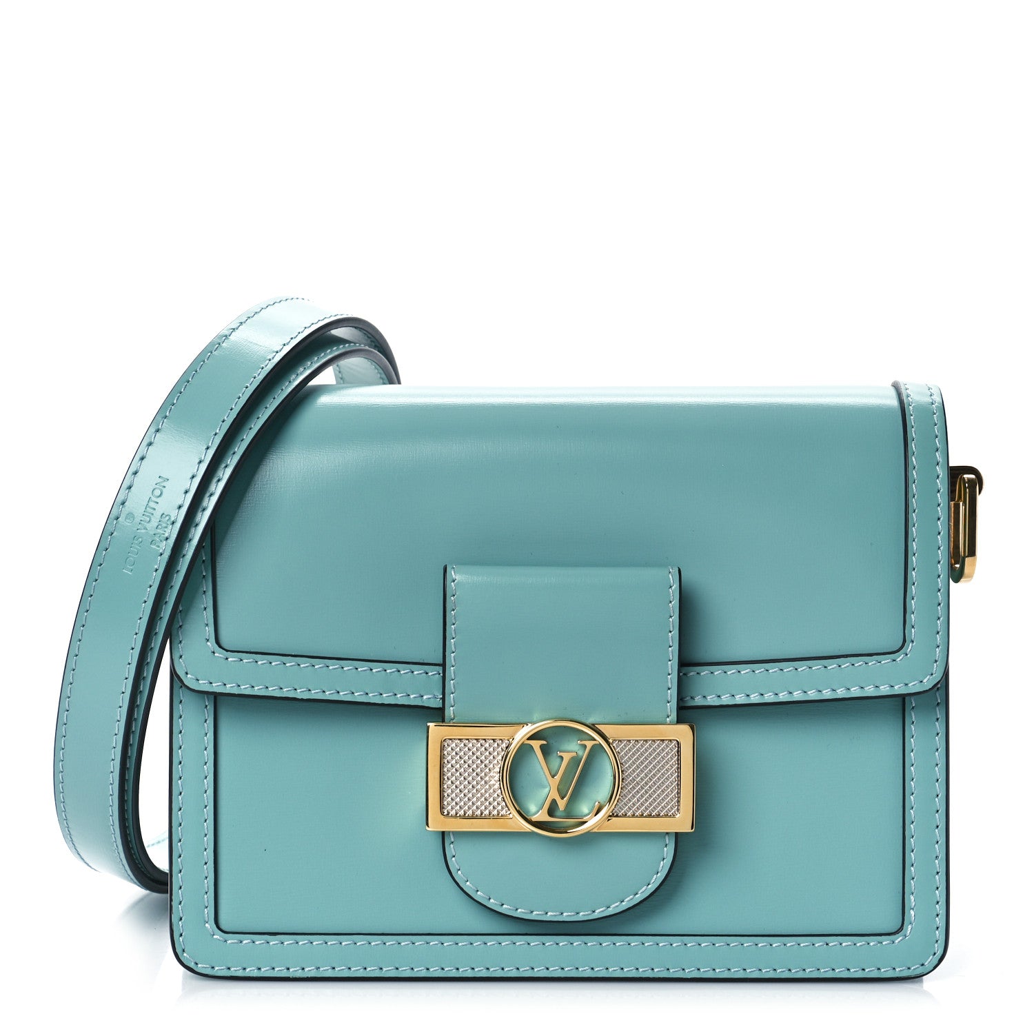 Louis Vuitton Smooth Calfskin Dauphine Mini Blue 1 of 8