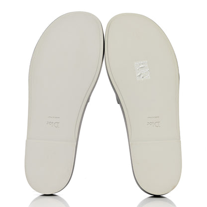 Christian Dior Calfskin Marina Slides 39.5 Black Rose 5 of 9