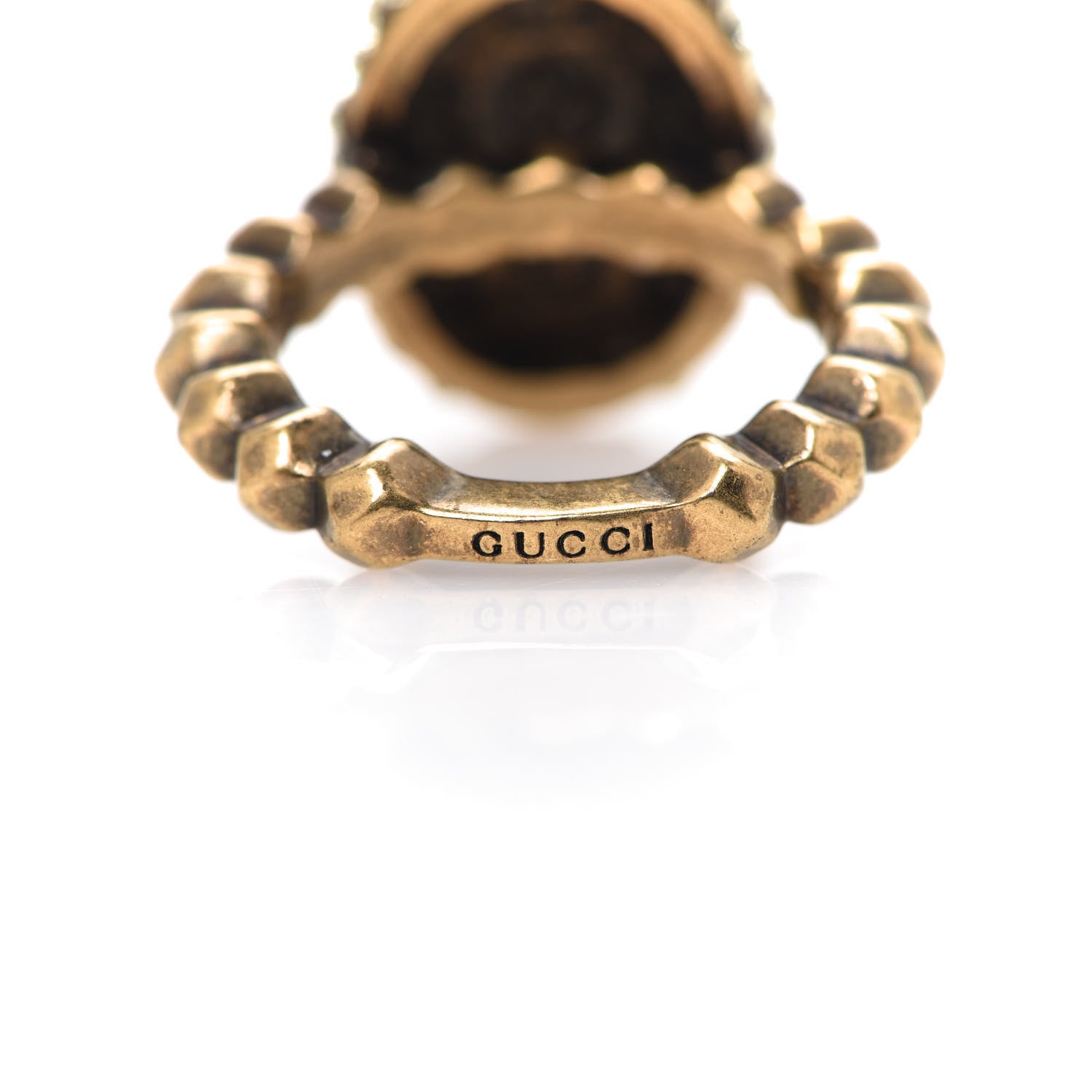 Gucci Crystal Pineapple Motif Ring M 4 of 6