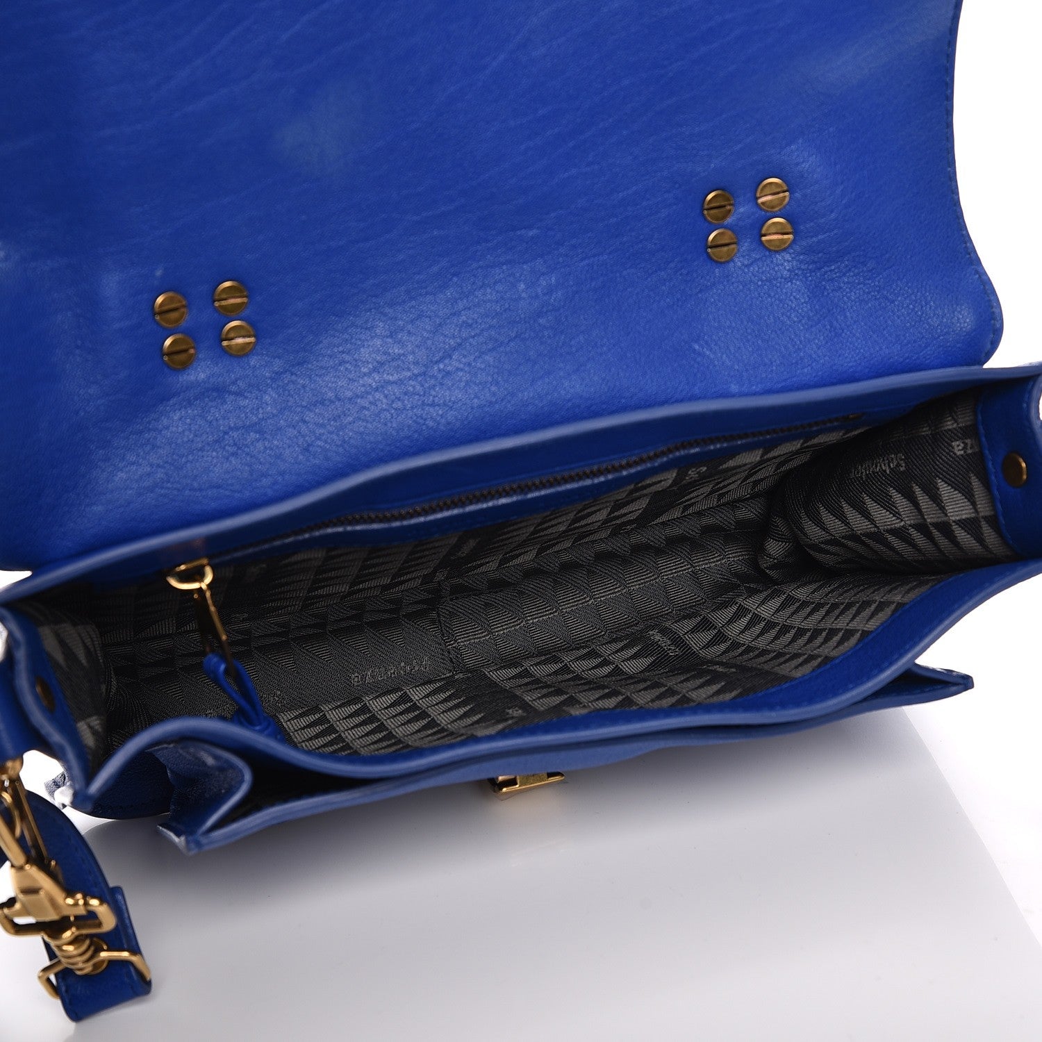 Proenza Schouler Lambskin Tiny PS1 Satchel Royal Blue 6 of 9
