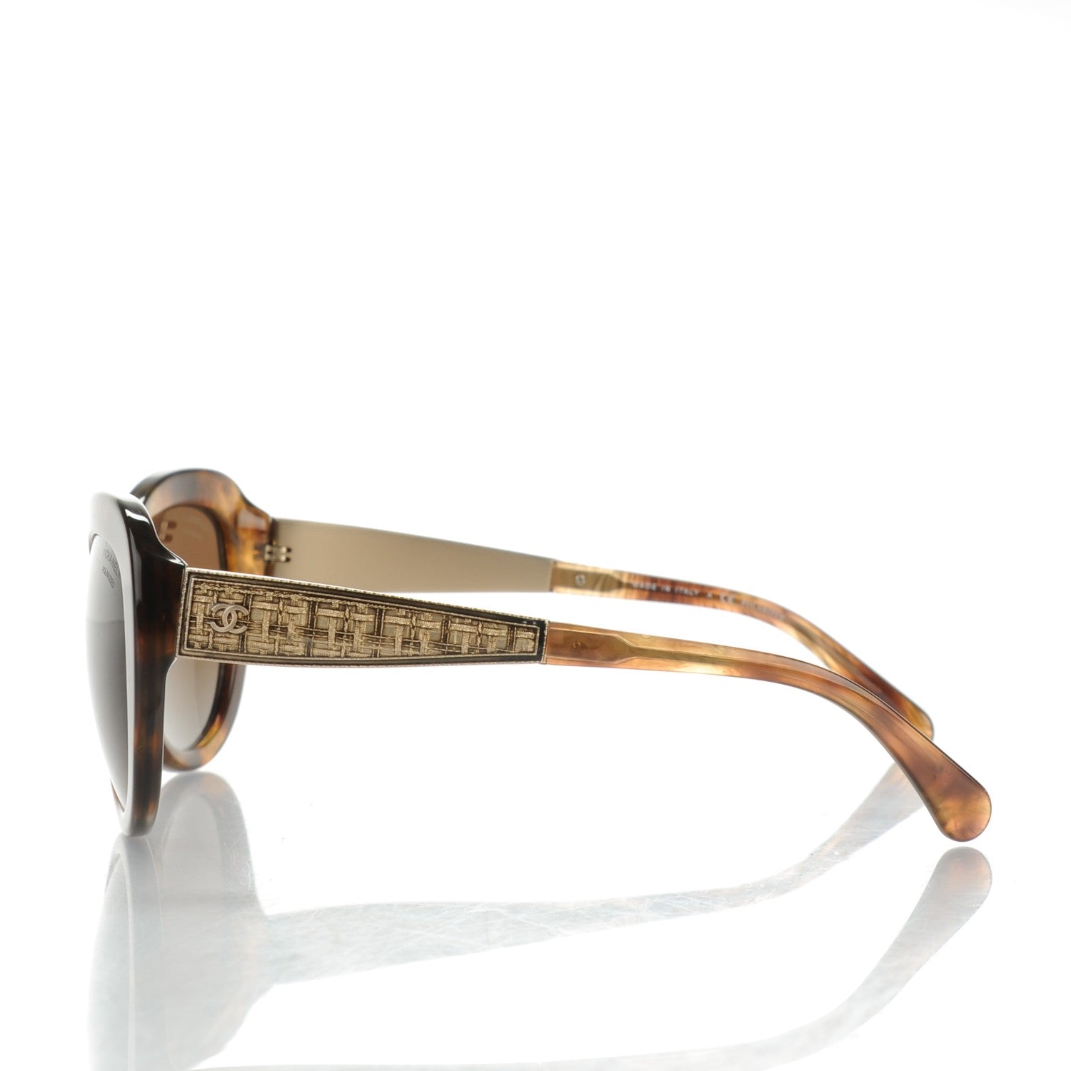 Chanel Butterfly Signature Polarized Sunglasses 5346 Light Brown 2 of 4