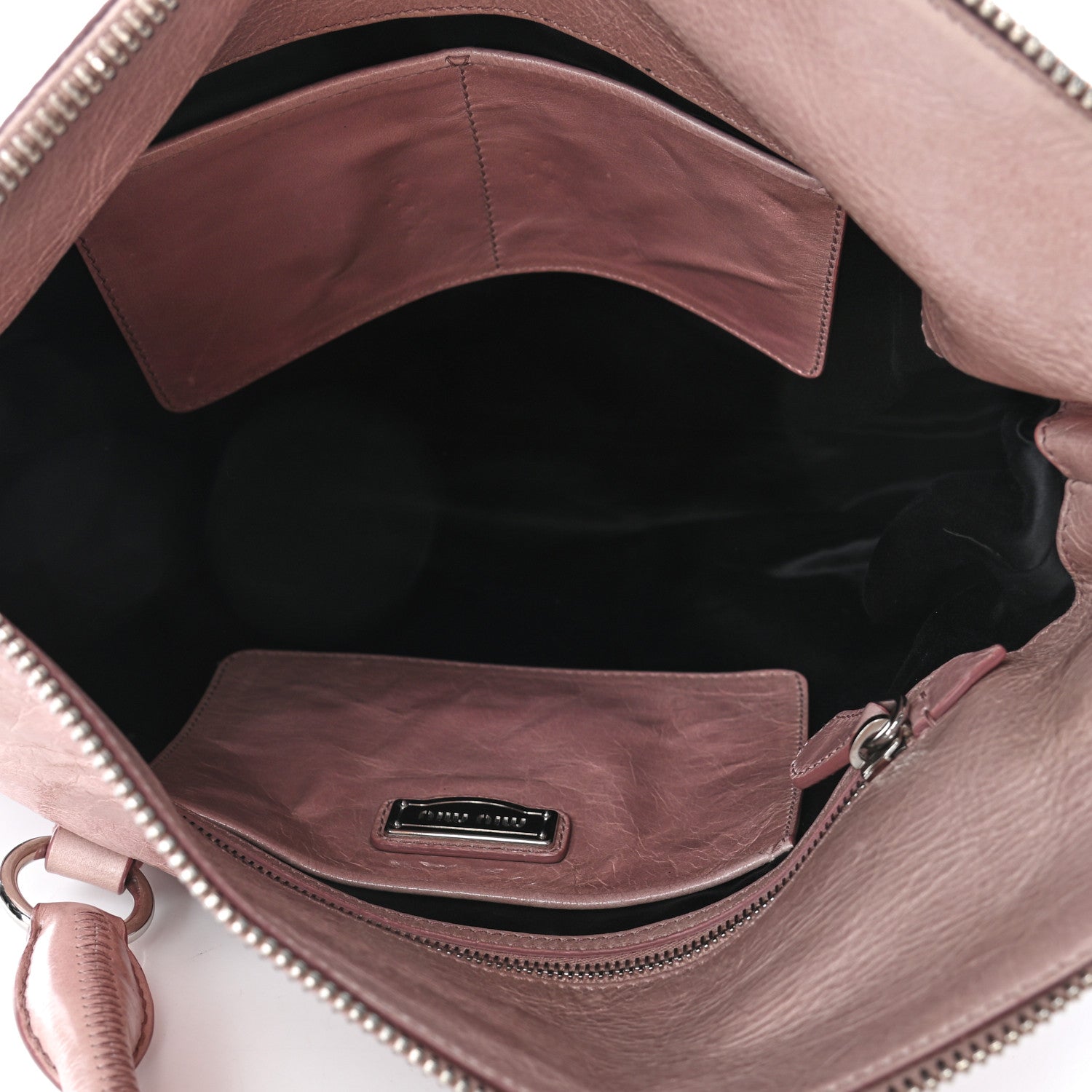 Miu Miu Vitello Lux Large Bow Bag Mughetto 4 of 4