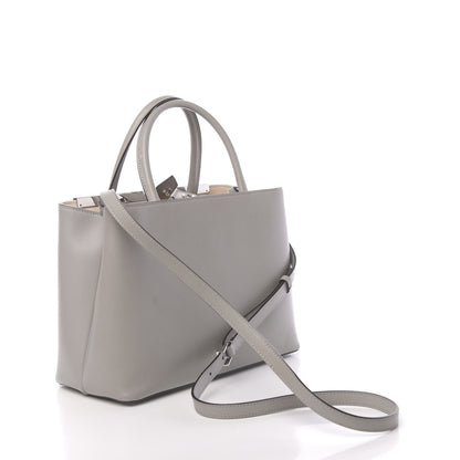 Fendi Vitello Cenury Petite 2Jours Tote Ghiaccio Camelia 3 of 13