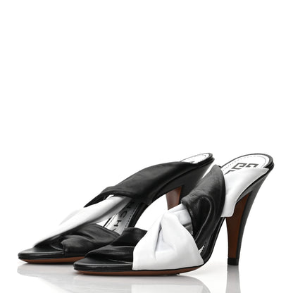 Givenchy Nappa Mule Tie Sandals 36 Black White 3 of 7