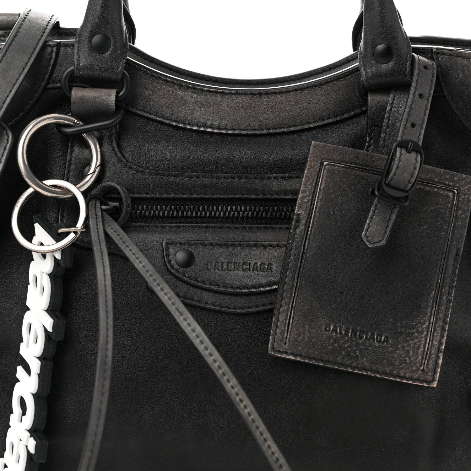 Balenciaga Calfskin Black Hardware Neo Classic City Black 8 of 10