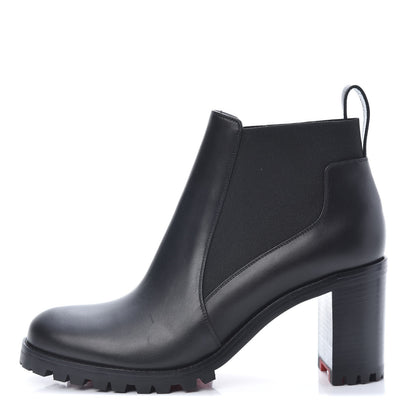 Christian Louboutin Calfskin Marchacroche 70 Chelsea Boots 40.5 Black 1 of 8