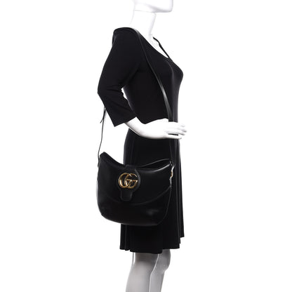 Gucci Calfskin Medium Arli Shoulder Bag Black 2 of 10