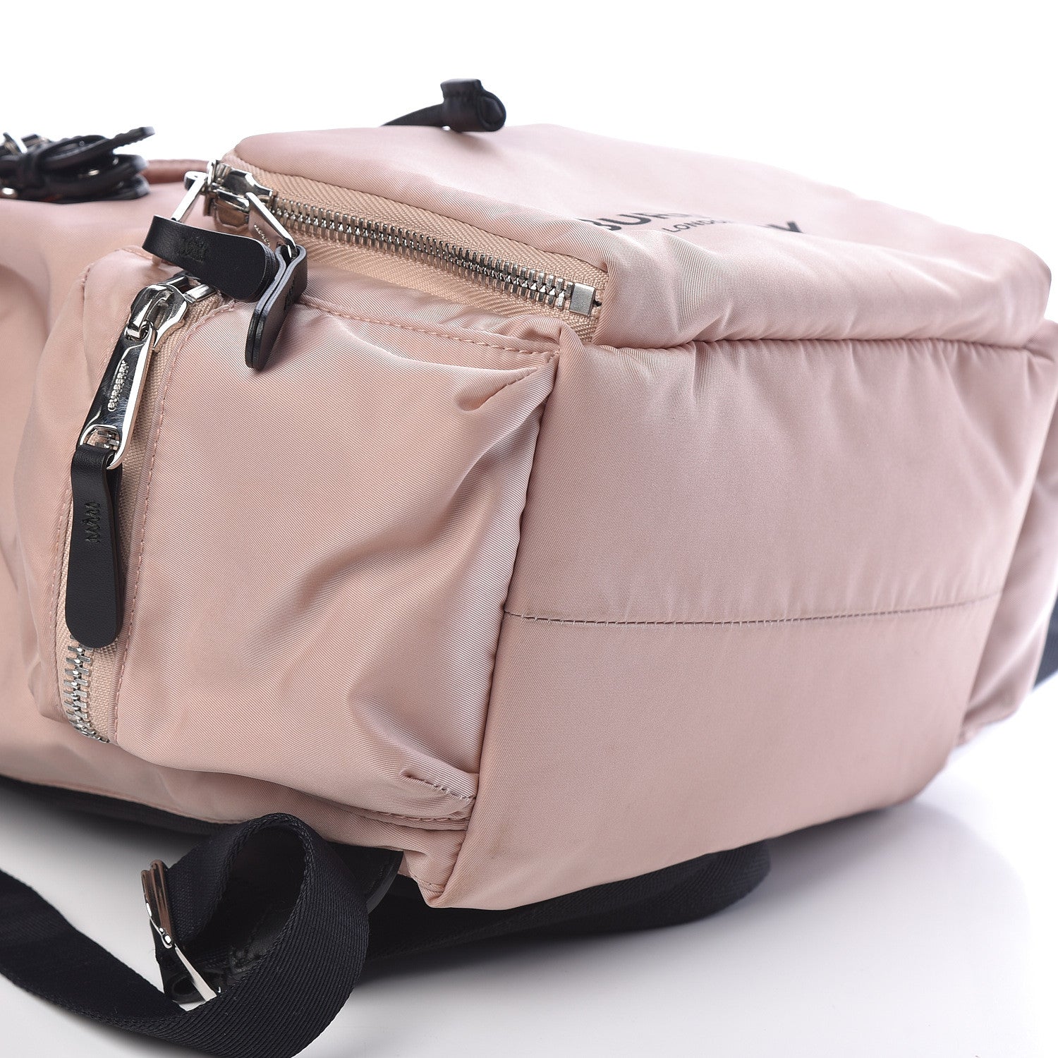 Burberry Nylon Logo Print Medium Rucksack Backpack Rose Beige 8 of 10