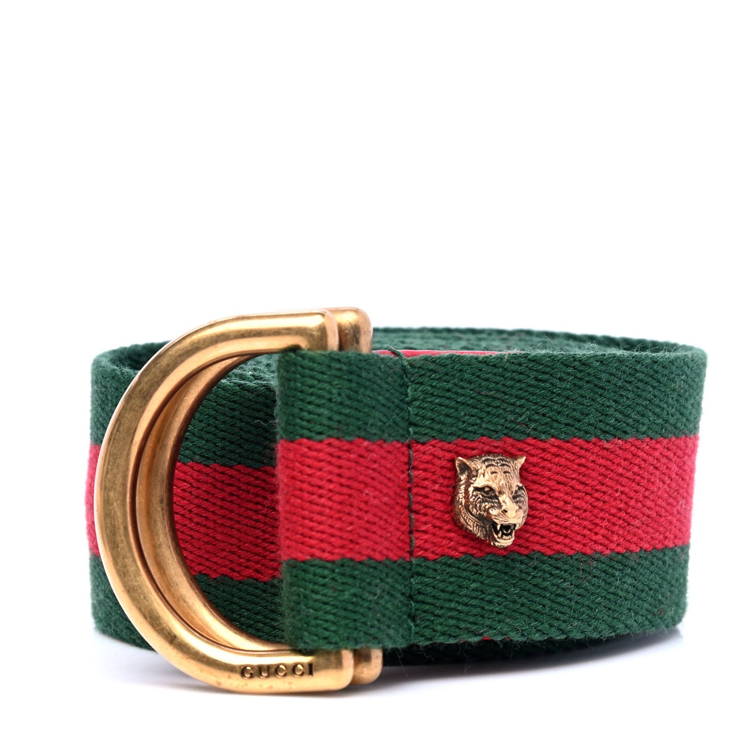 Web Feline D Ring Belt 85 34 Red Green