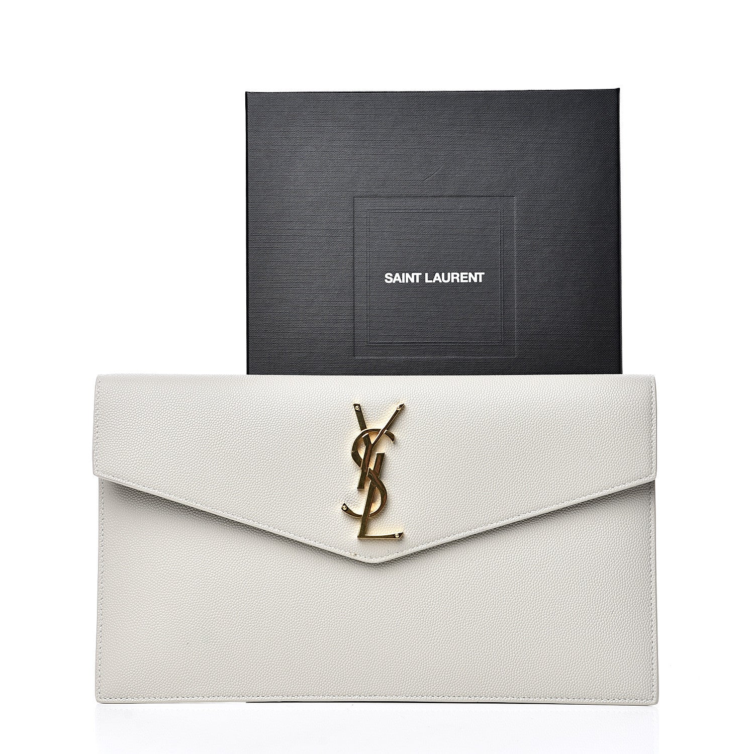 Saint Laurent Grain De Poudre Uptown Pouch Crema Soft 6 of 6
