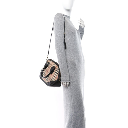Burberry Haymarket Check Small Orchard Bowling Bag Chocolate 2 of 14