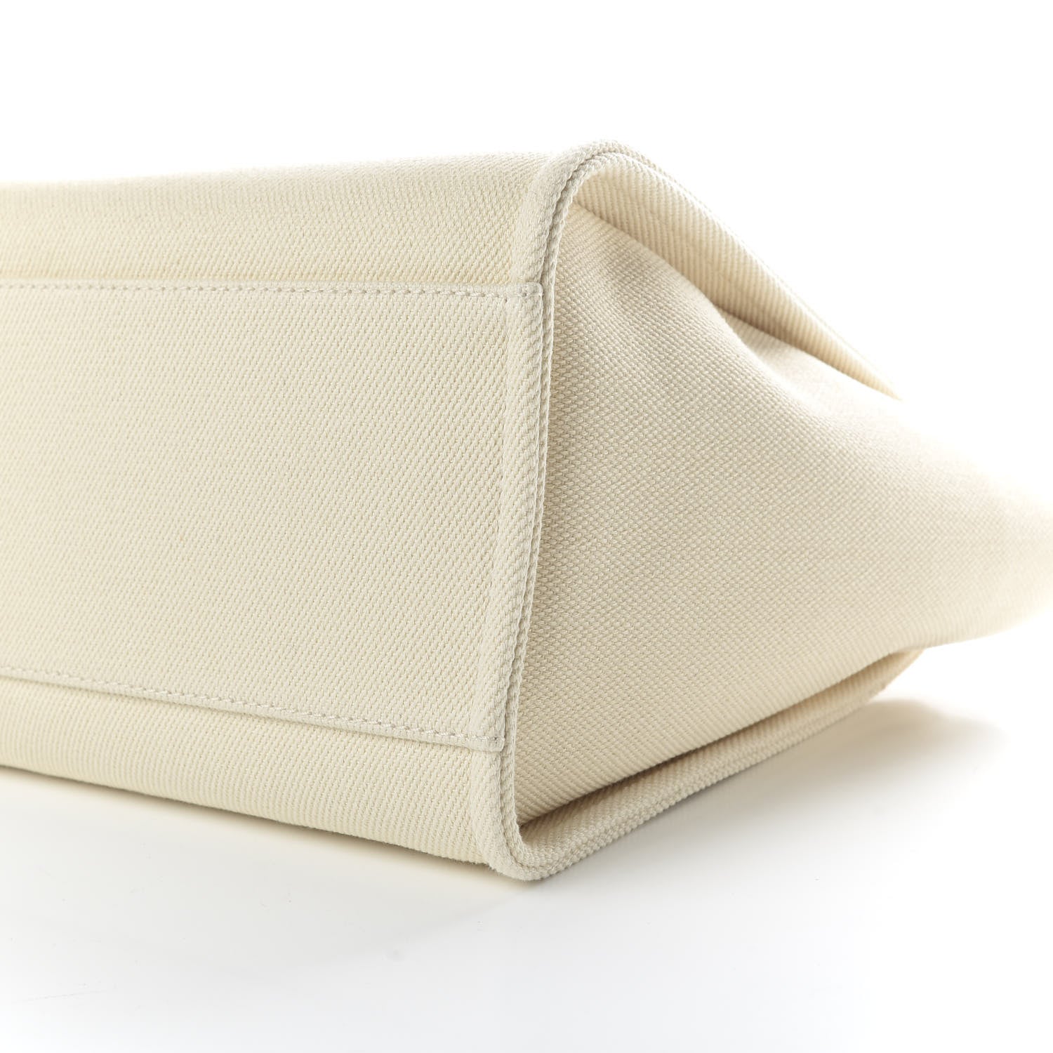 Chanel Canvas Pearl Medium Deauville Tote Ecru Beige 9 of 10