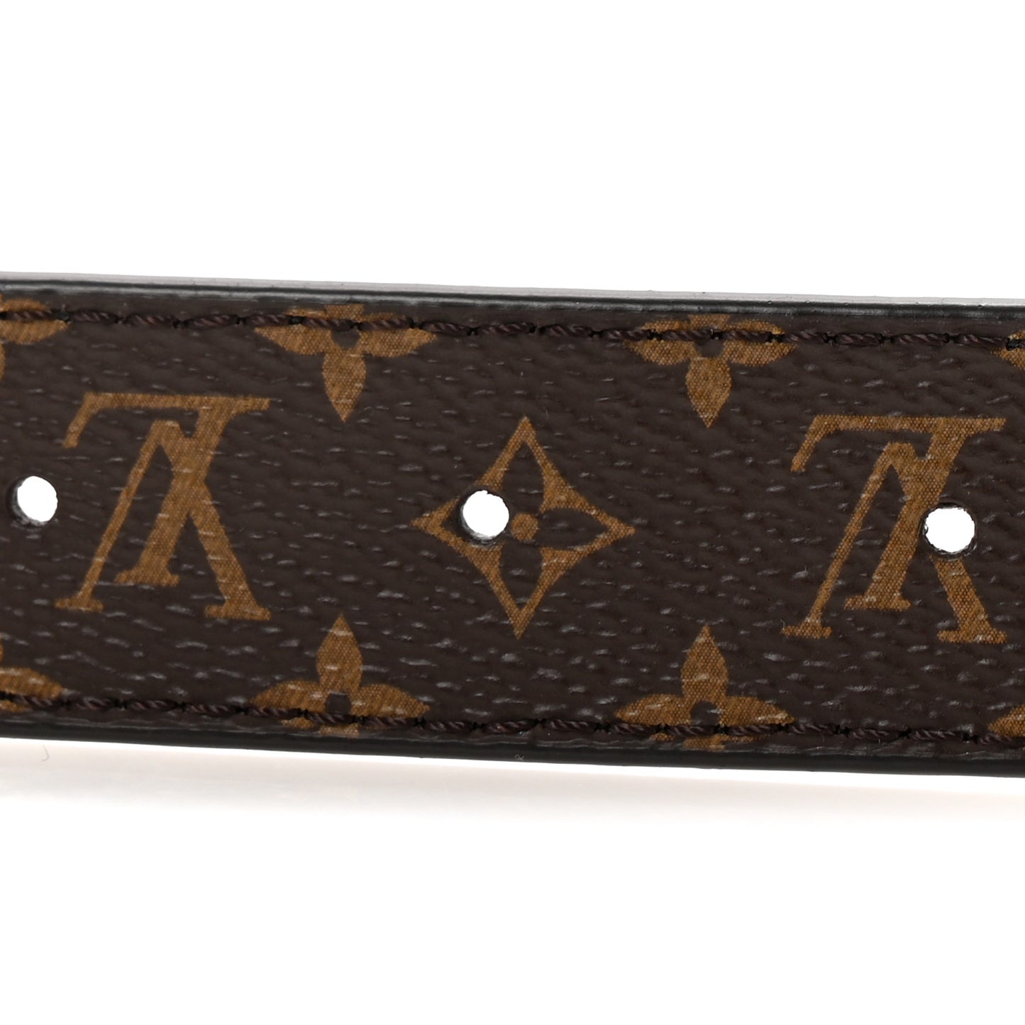 Calfskin Monogram 25mm LV Iconic Reversible Belt Black 95 38 Black