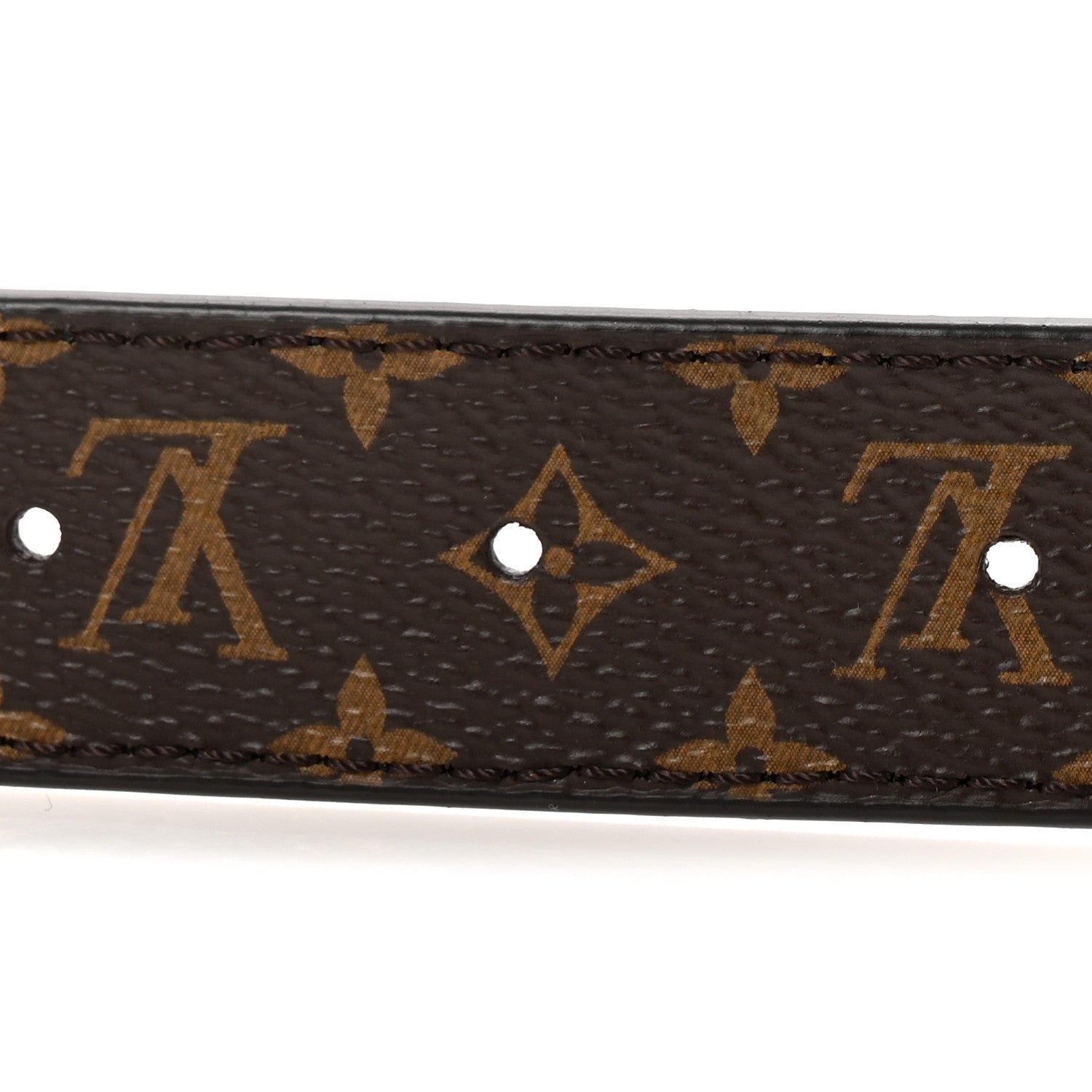 Louis Vuitton Calfskin Monogram 25mm LV Iconic Reversible Belt Black 95 38 Black 3 of 6