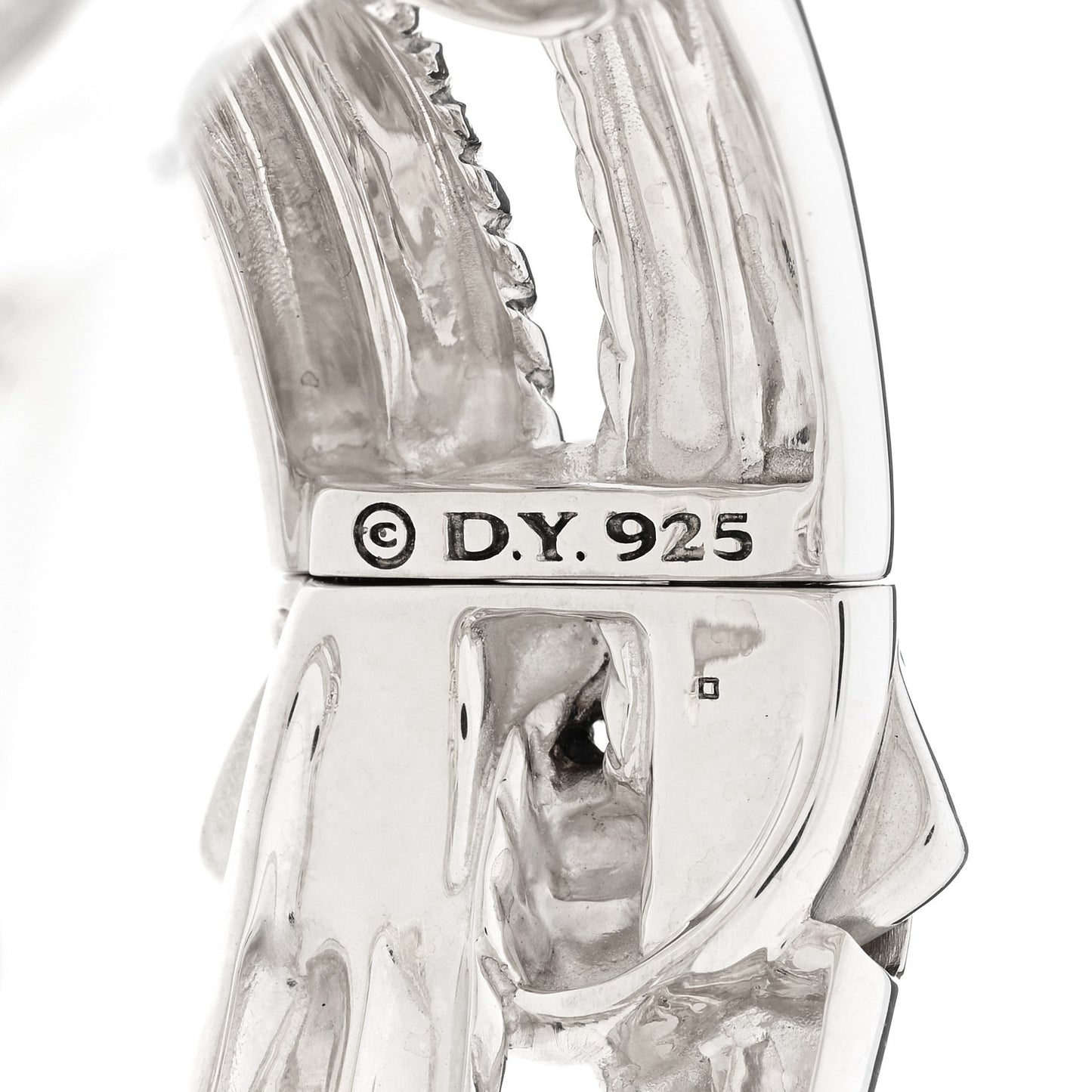 Sterling Silver Diamond Labyrinth Link Bracelet