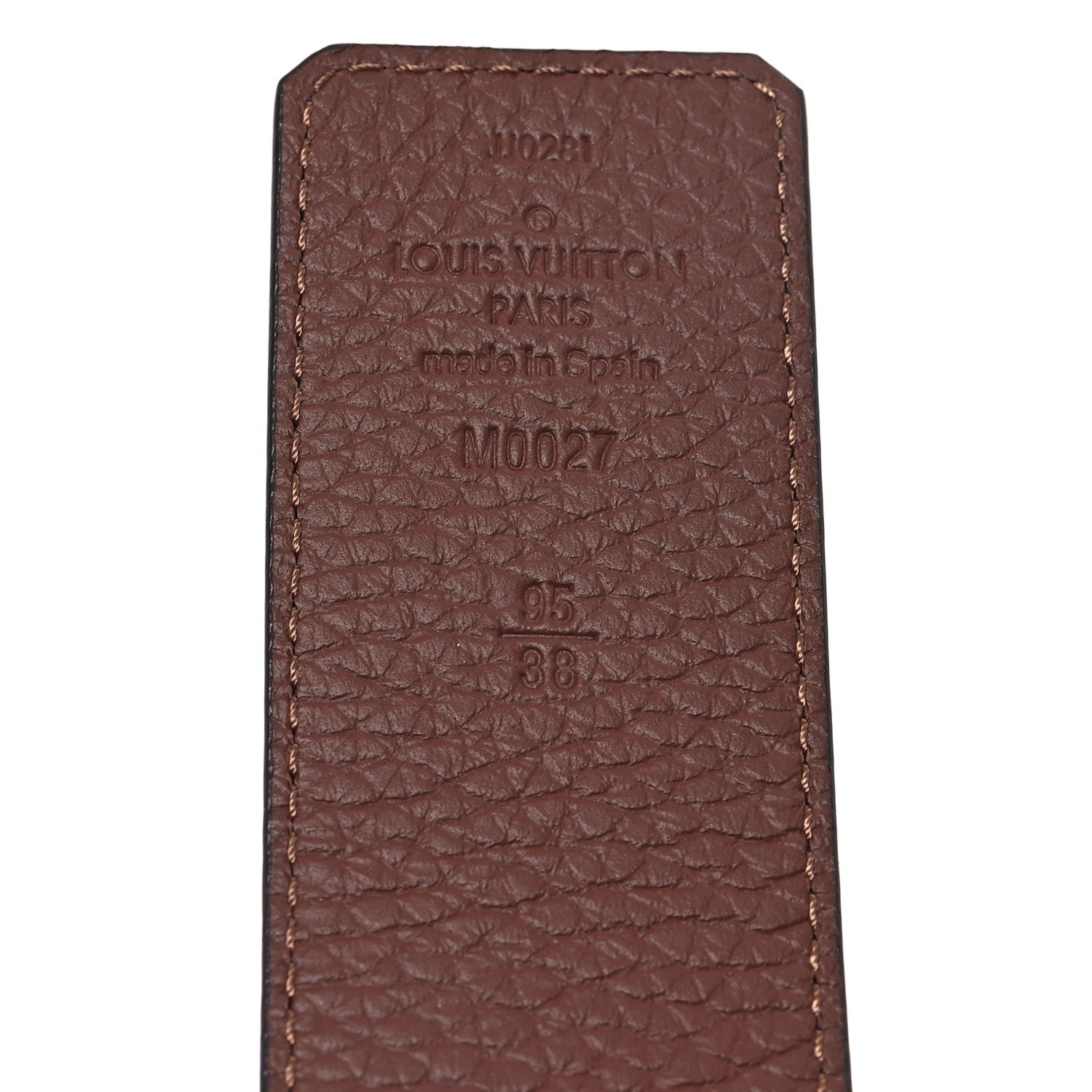 Louis Vuitton Taurillon Calfskin 40mm LV Tilt Reversible Belt 95 38 Navy Cognac 3 of 5