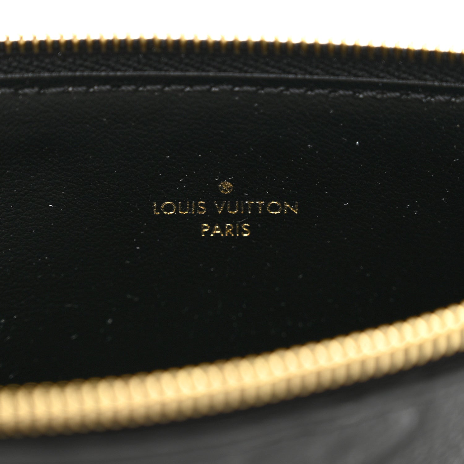 Louis Vuitton Empreinte Felicie Chain Wallet Zippered Insert Black 6 of 6