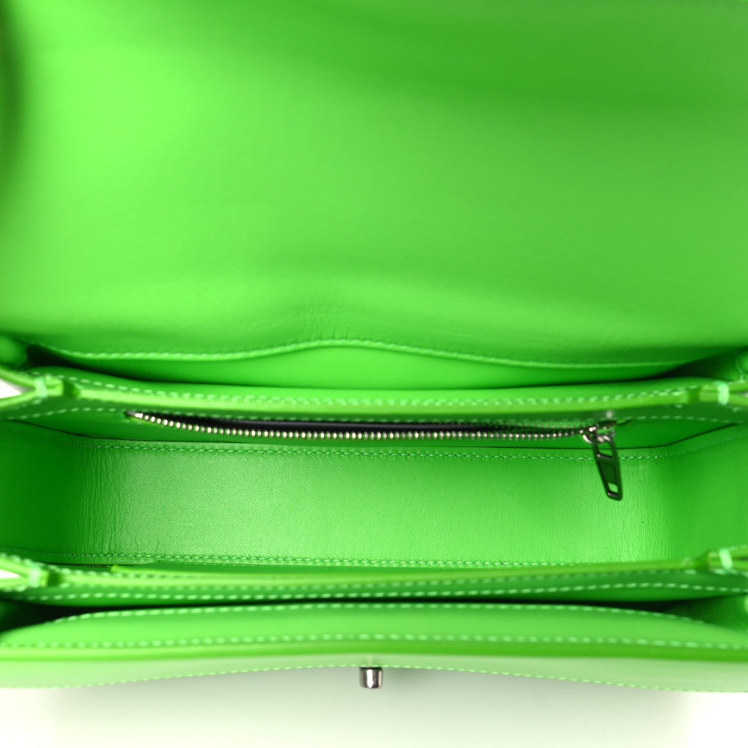 Balenciaga Classic Calfskin Small Lady Flap Bag Acid Green 5 of 12