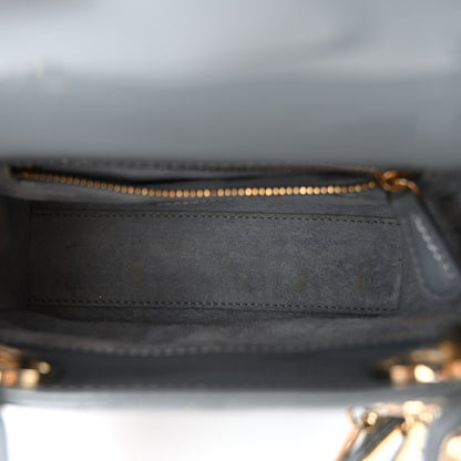 Christian Dior Patent Cannage Mini Lady Dior Light Blue 5 of 10