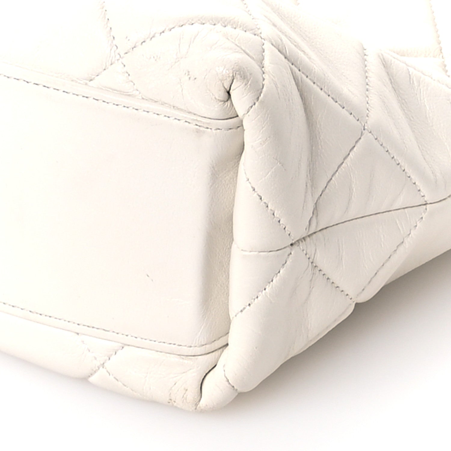 Chanel Calfskin Quilted Close To Me Hobo White 10 of 11