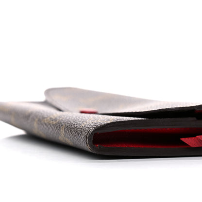 Louis Vuitton Monogram Emilie Wallet Red 10 of 11