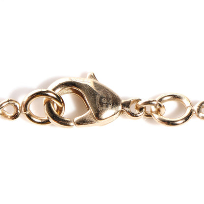 Chanel Crystal Pearl CC Pendant Necklace Gold 4 of 5