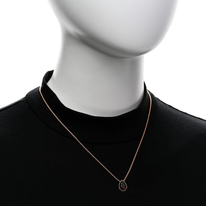 Boucheron 18K Pink Gold Diamond Rhodolite Garnet S Motif Serpent Boheme Necklace 2 of 6