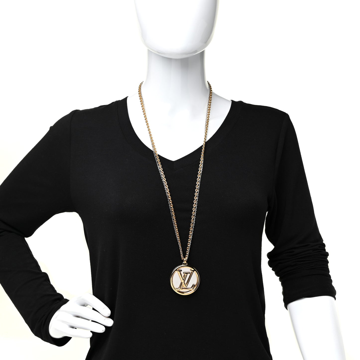 Louise Long Necklace Gold