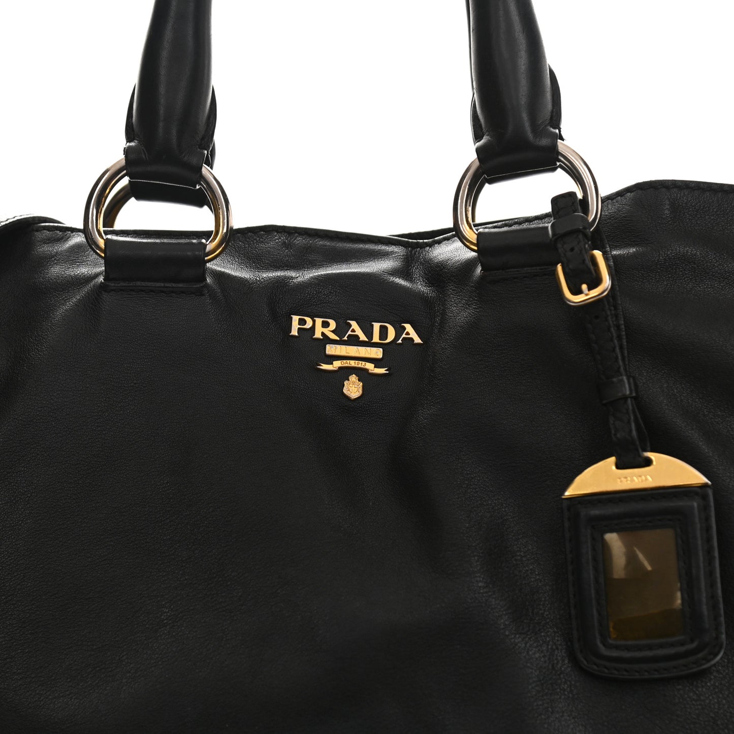 Soft Calf Shopping Tote Black