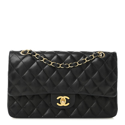 Chanel Lambskin Quilted Medium Double Flap Black 1 of 16