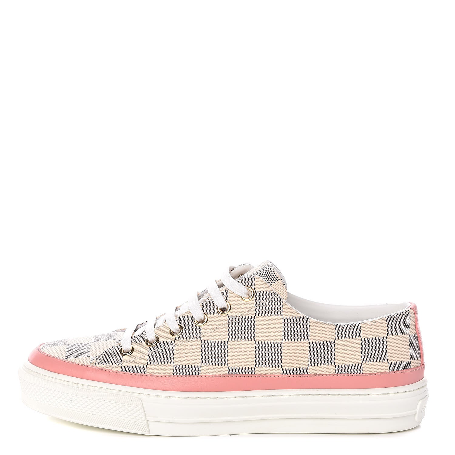 Louis Vuitton Damier Azur Stellar Sneakers 37.5 Rose Ballerine 1 of 9