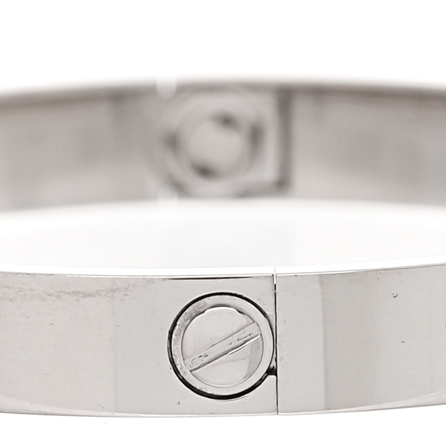 Cartier 18K White Gold LOVE Bracelet 15 5 of 10