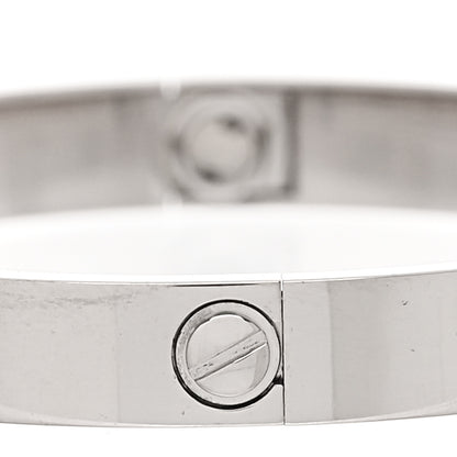 Cartier 18K White Gold LOVE Bracelet 15 5 of 10
