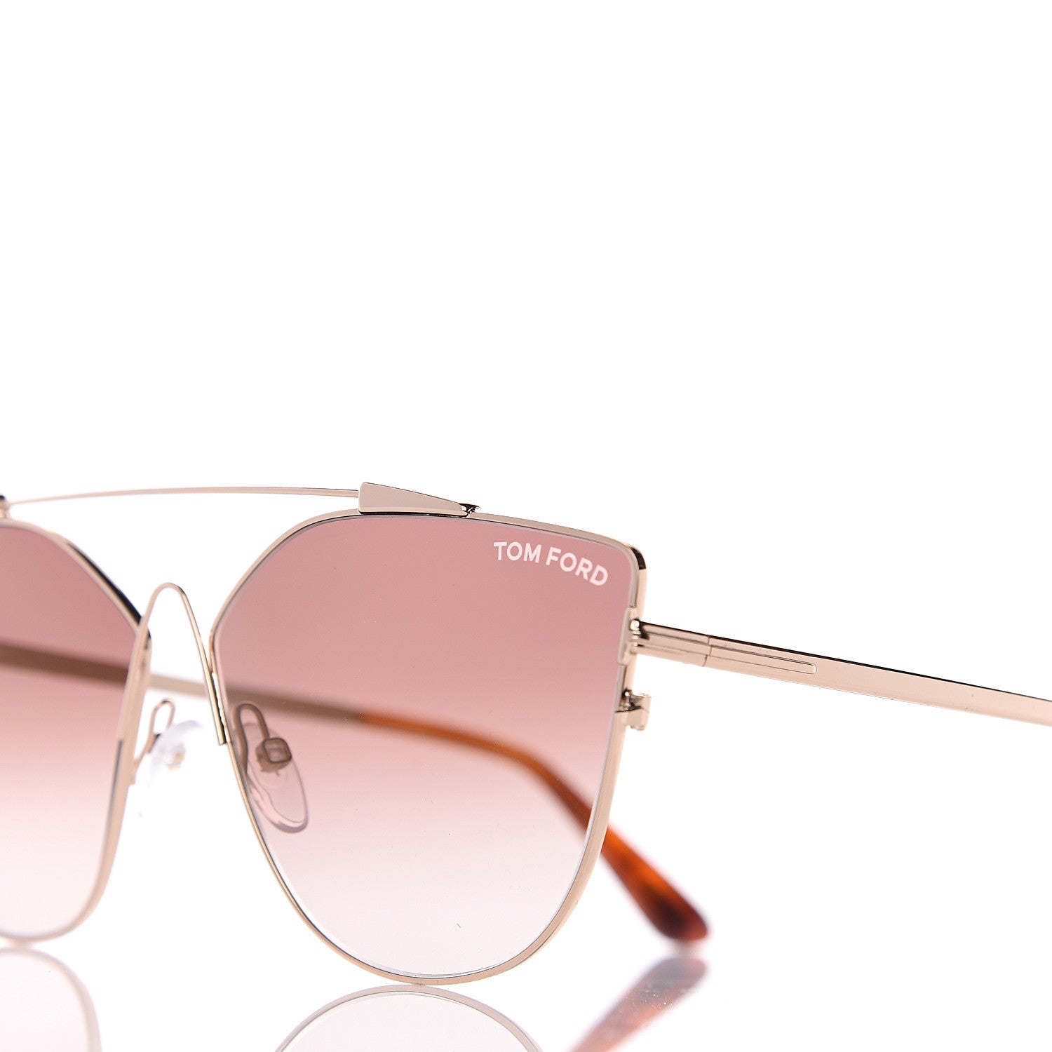 Tom Ford Jacquelyn 02 Aviator Sunglasses TF563 Rose Gold 7 of 7