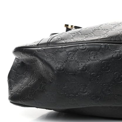 Gucci Guccissima Medium GG Twins Shoulder Bag Black 7 of 8