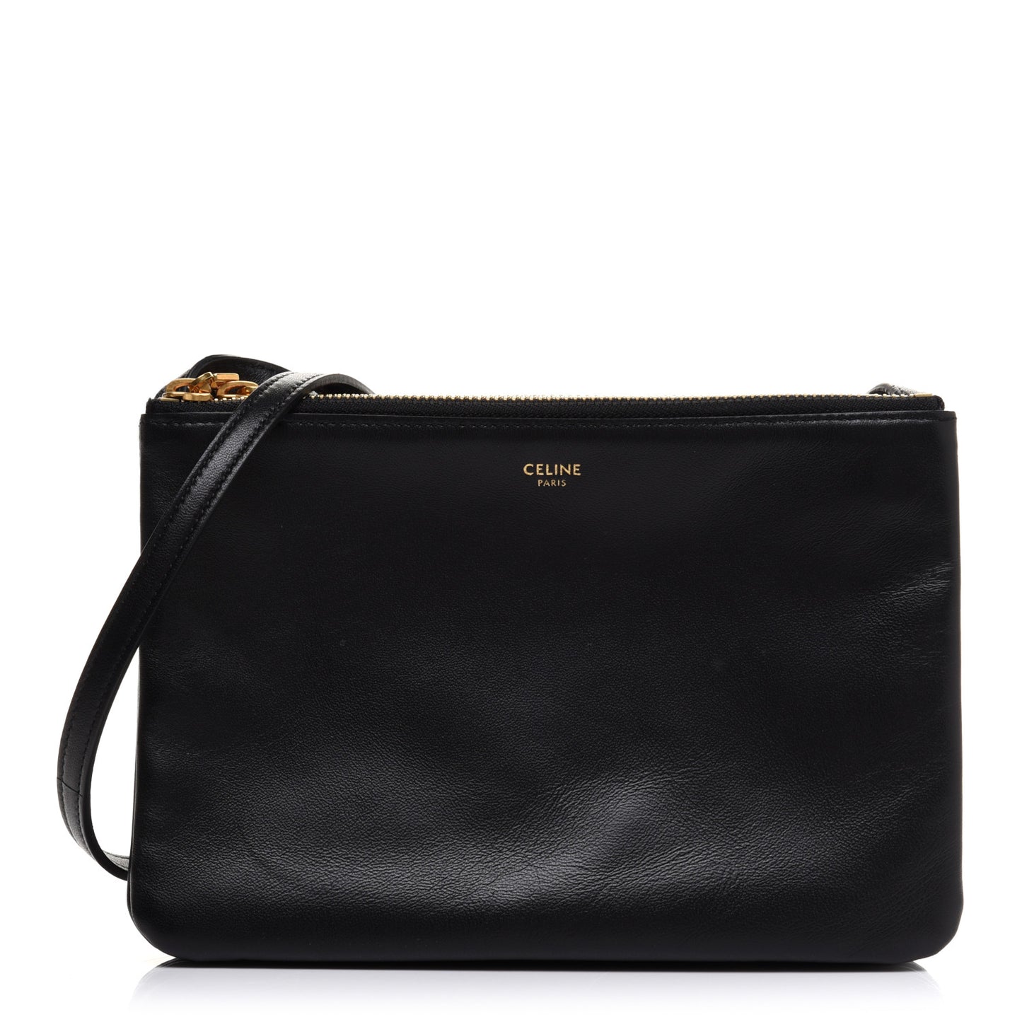 Lambskin Small Trio Crossbody Bag Black