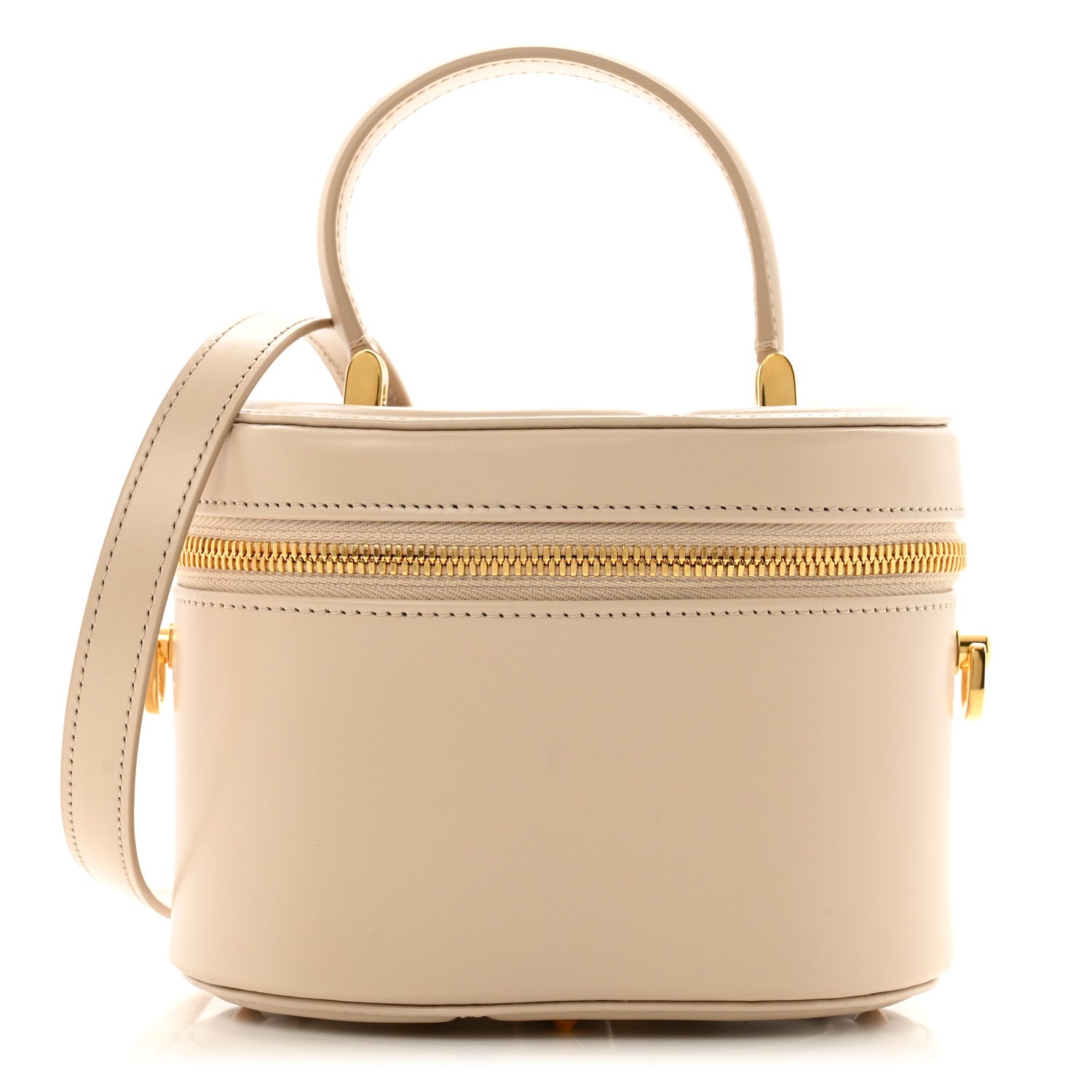 Christian Dior Calfskin CD Signature Vanity Caramel Beige 1 of 10