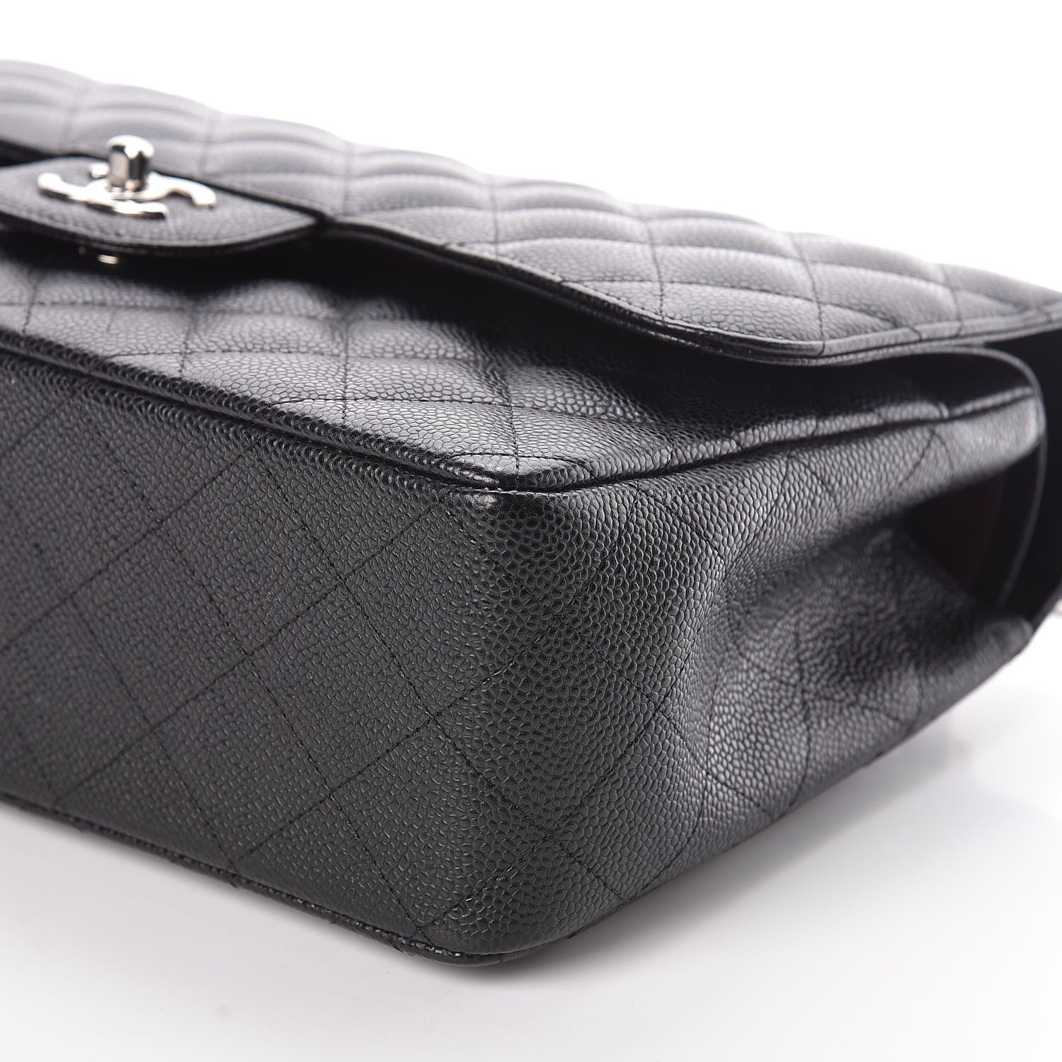Chanel Caviar Quilted Jumbo Double Flap Black 6 of 10