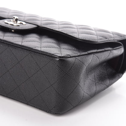 Chanel Caviar Quilted Jumbo Double Flap Black 6 of 10