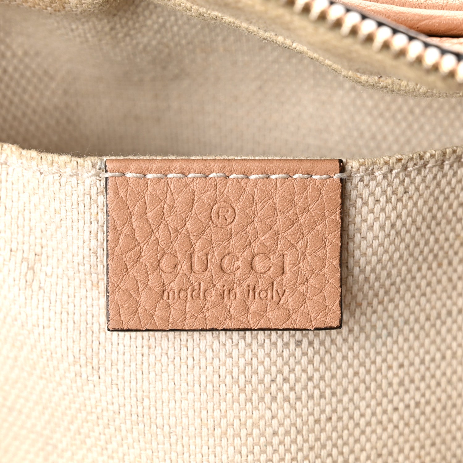Gucci Pebbled Calfskin Small Soho Disco Bag Rose Beige 6 of 10