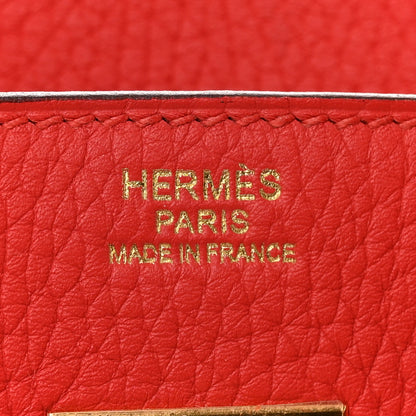 Hermes Togo Birkin 30 Rouge Tomate 6 of 11