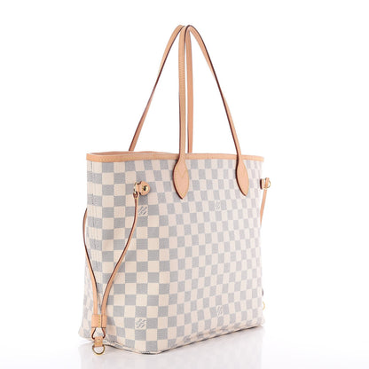 Louis Vuitton Damier Azur Neo Neverfull MM Rose Ballerine 3 of 11