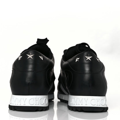 Jimmy Choo Calfskin Mens Star Stud Sneaker 44 Black 5 of 9