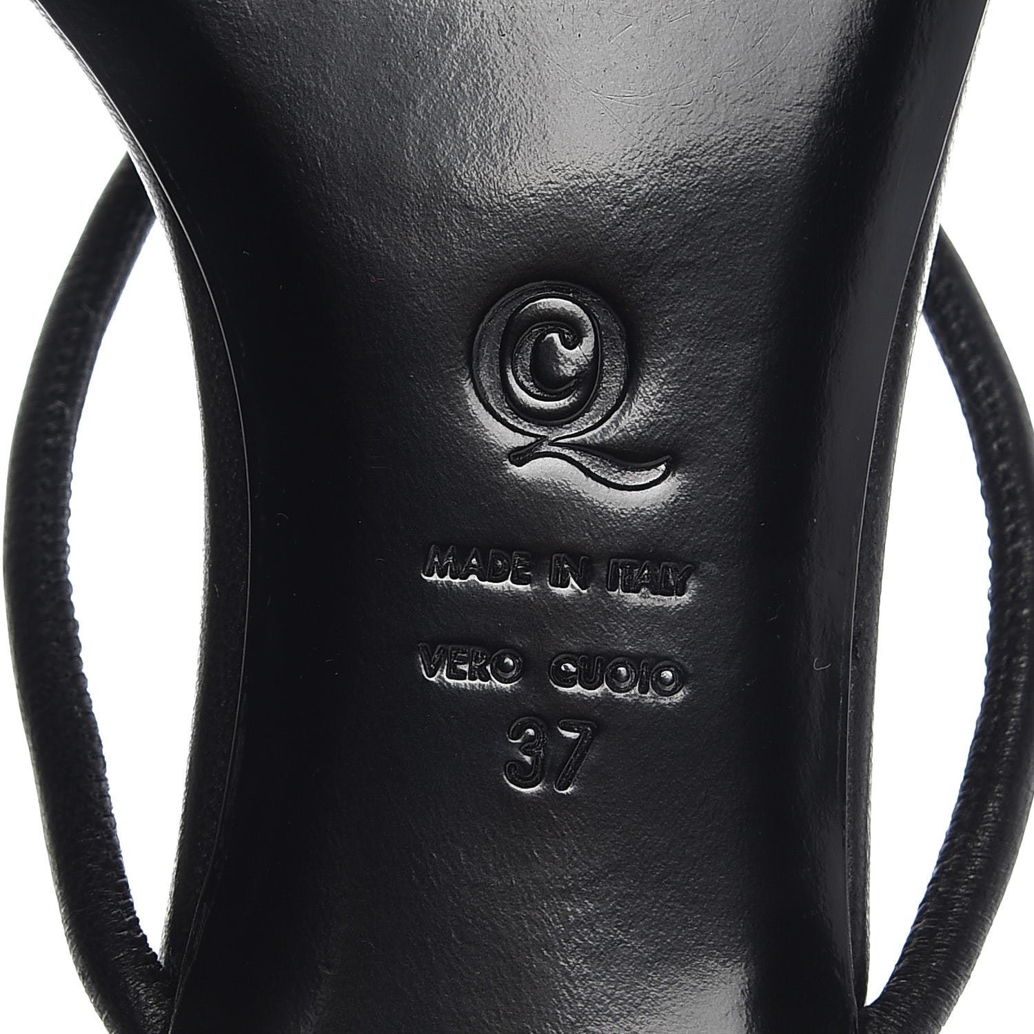 Alexander McQueen Calfskin Margareth Skull Thong Sandals 37 Black 8 of 10