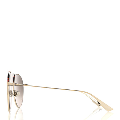 Christian Dior Metal Monsieur 1 Sunglasses Light Gold Havana 3 of 11