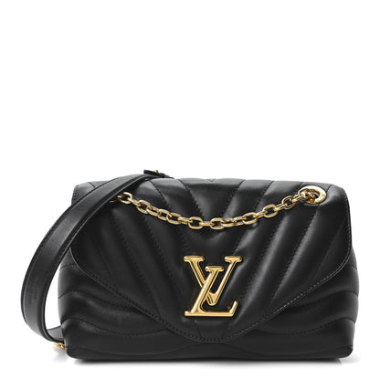 Louis Vuitton Calfskin LV New Wave Chain Bag Black 1 of 9