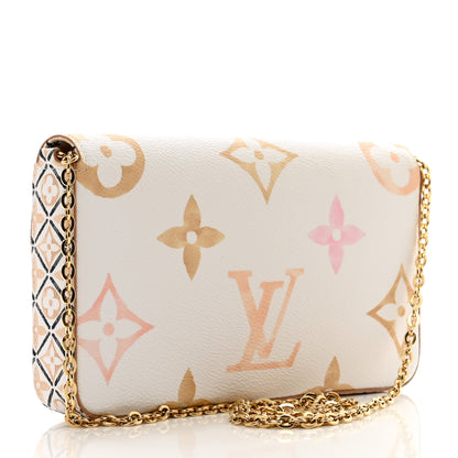 Louis Vuitton Monogram Giant By The Pool 2.0 Felicie Pochette Chain Wallet Beige 4 of 11